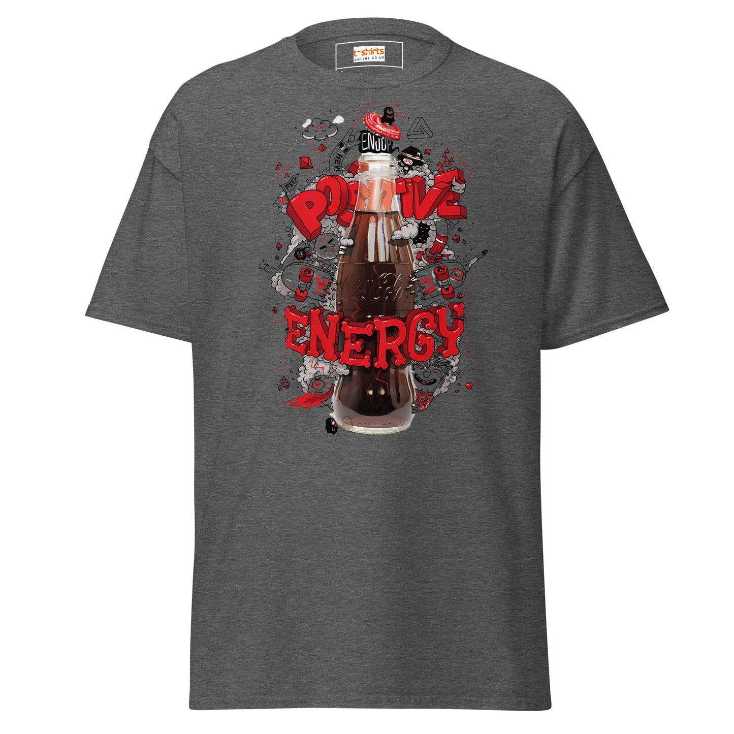 Positive Energy | Positivity T-Shirt - Dark Heather - T-Shirts Online