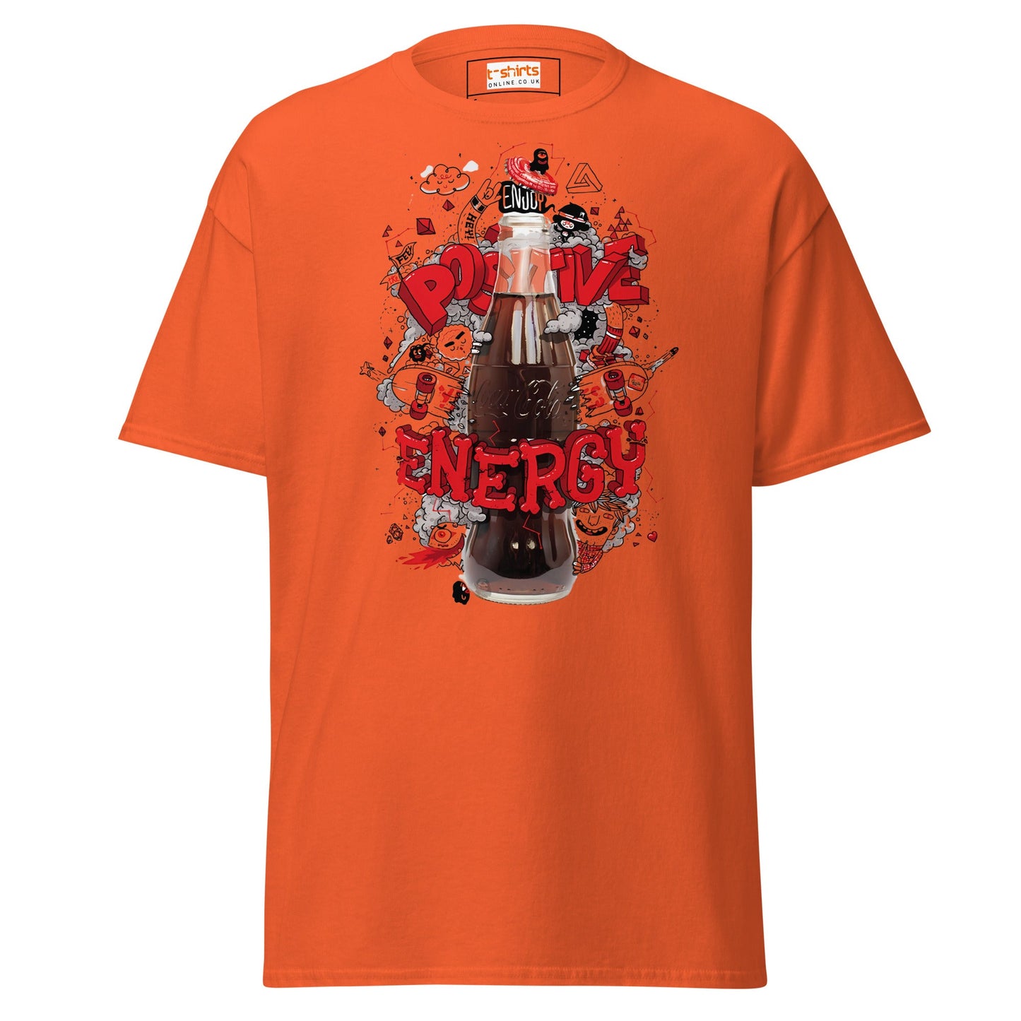 Positive Energy | Positivity T-Shirt - Orange - T-Shirts Online