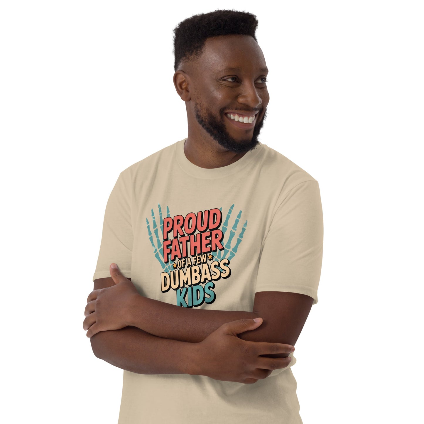 Proud Father of Dmbass Kids T-Shirt - Sand - T-Shirts Online