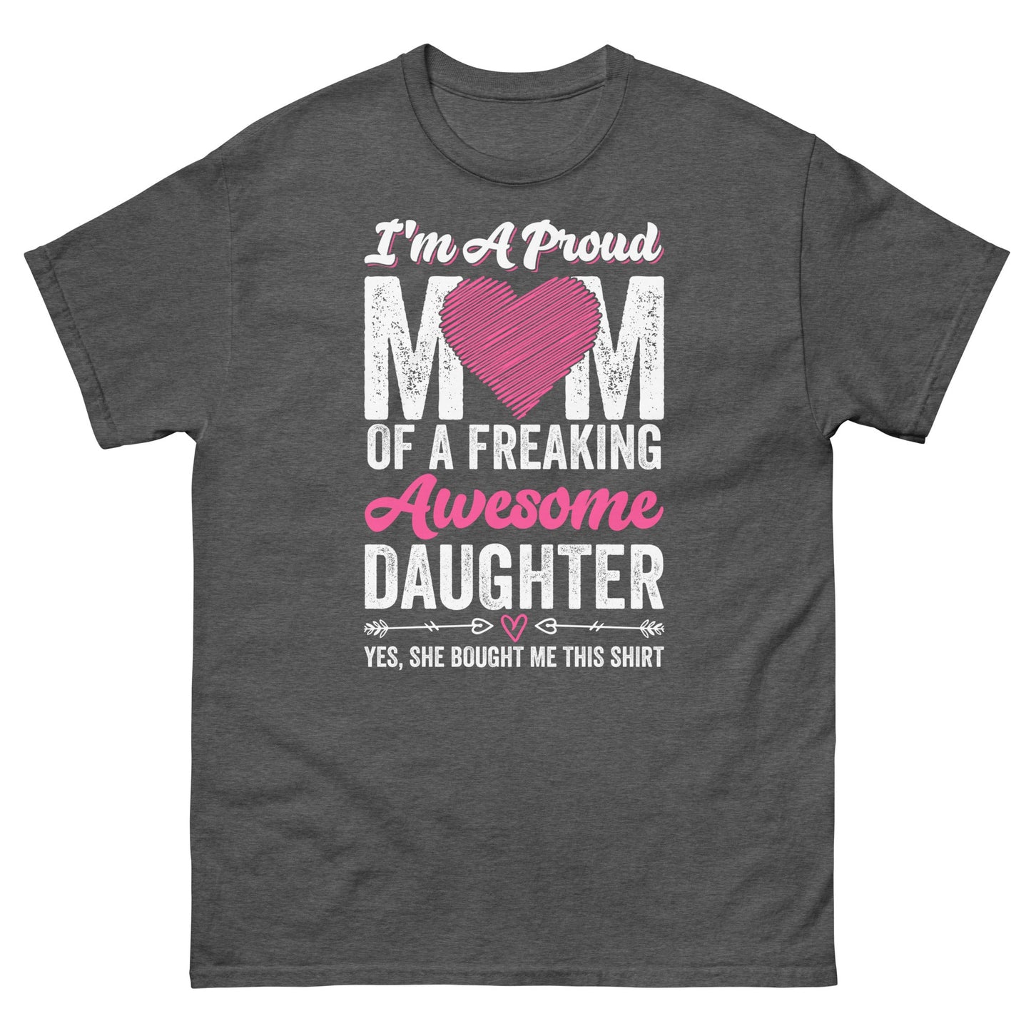 Proud Mom | Mother's Day T-Shirt - Dark Heather - T-Shirts Online