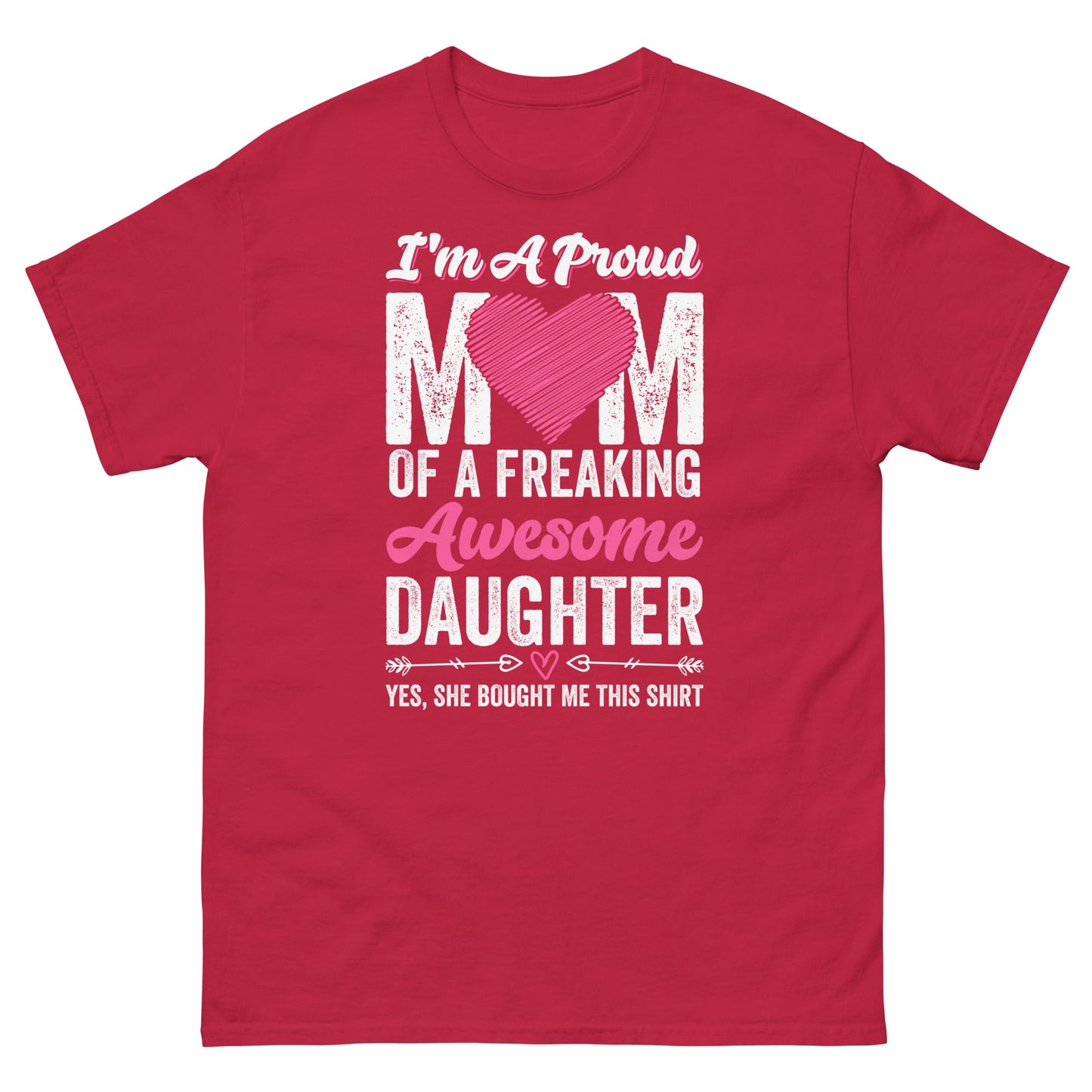 Proud Mom | Mother's Day T-Shirt - Cardinal - T-Shirts Online