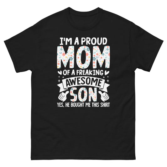 Proud Mum | Mother's Day T-Shirt - Black - T-Shirts Online