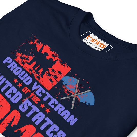 Proud Veteran T-Shirt | Military US Army T-Shirt - Navy - T-Shirts Online