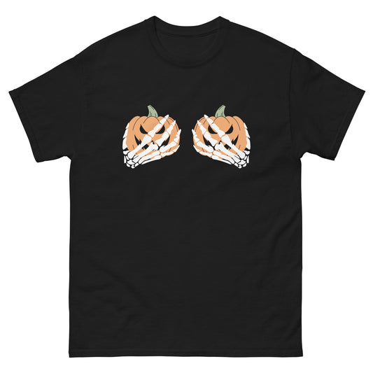 Pumpkin Boobs | Halloween T-Shirt - Black - T-Shirts Online