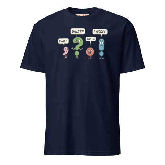 Punctuation Party T-Shirt - Navy - T-Shirts Online