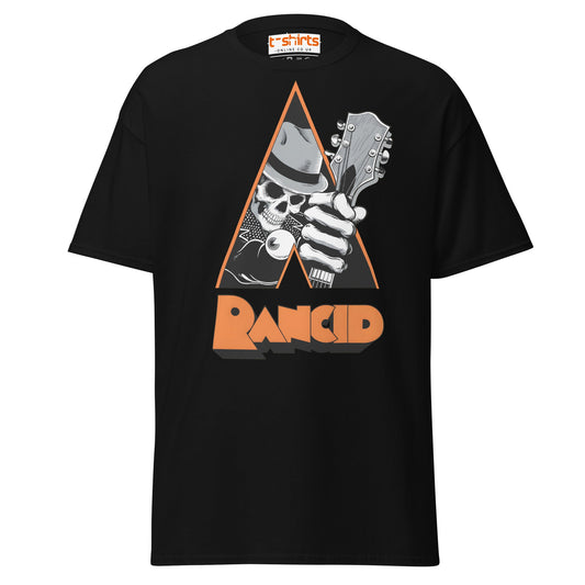 Rancid Skull Guitar T-Shirt | Punk Rock Graphic Tee - Black - T-Shirts Online