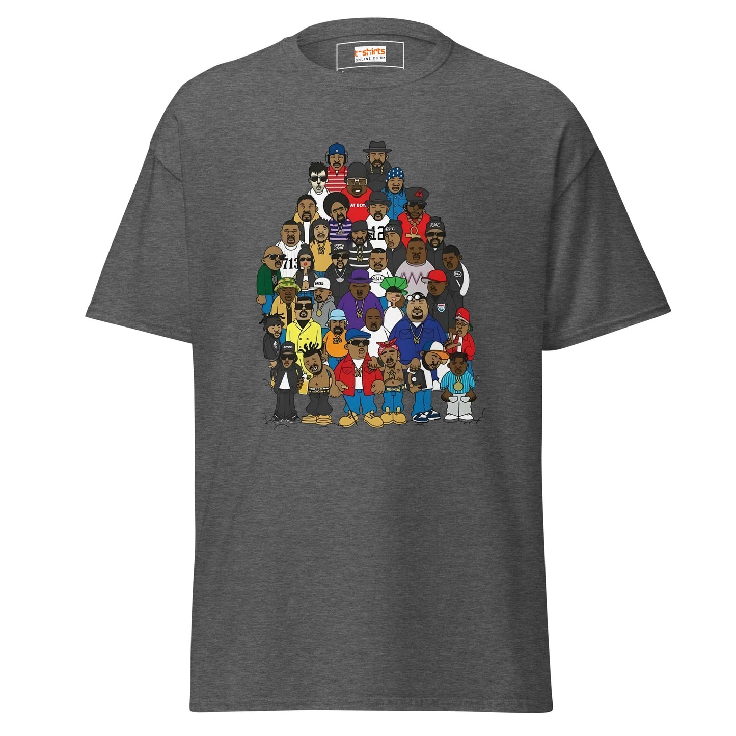 Rap Legends | Hip Hop T-Shirt - Dark Heather - T-Shirts Online