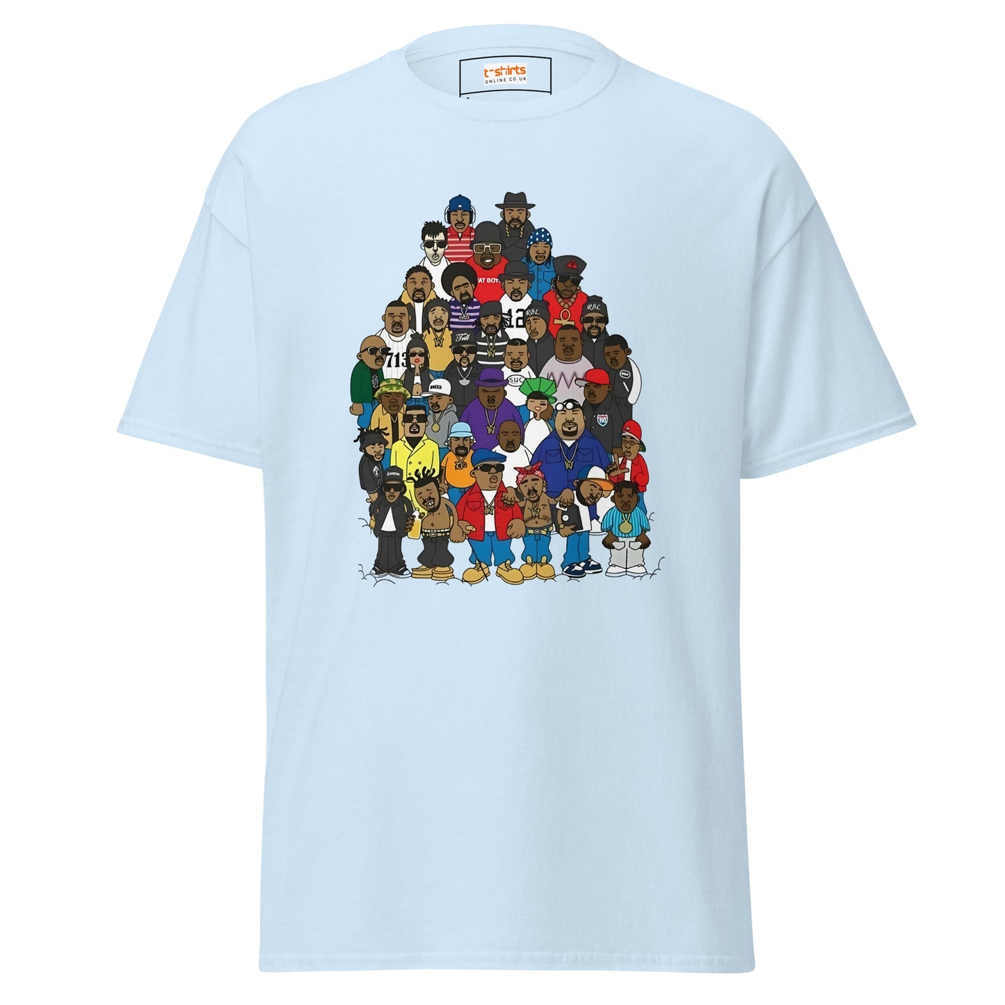 Rap Legends | Hip Hop T-Shirt - Light Blue - T-Shirts Online