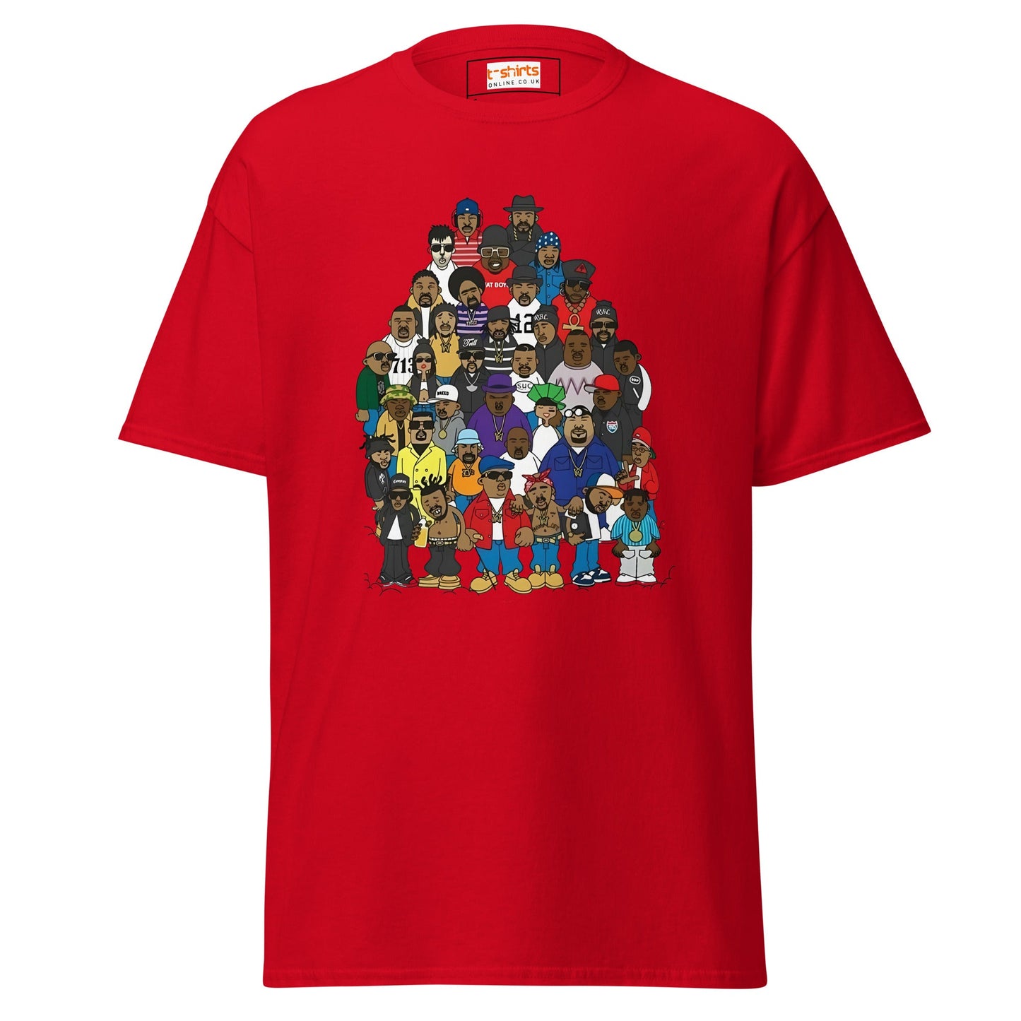 Rap Legends | Hip Hop T-Shirt - Red - T-Shirts Online