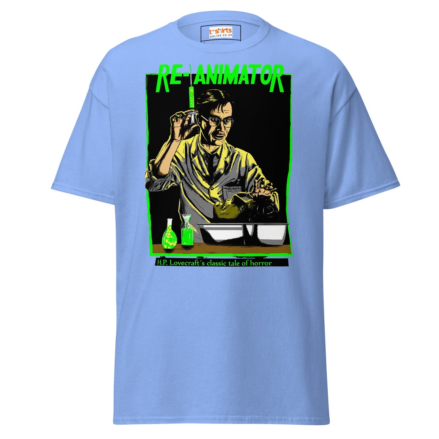 Re - Animator T-Shirt | Movie T-Shirt - Carolina Blue - T-Shirts Online