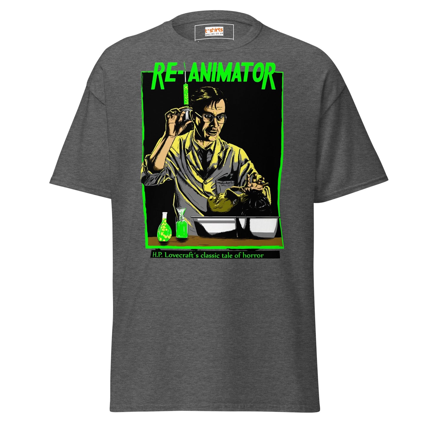Re - Animator T-Shirt | Movie T-Shirt - Dark Heather - T-Shirts Online