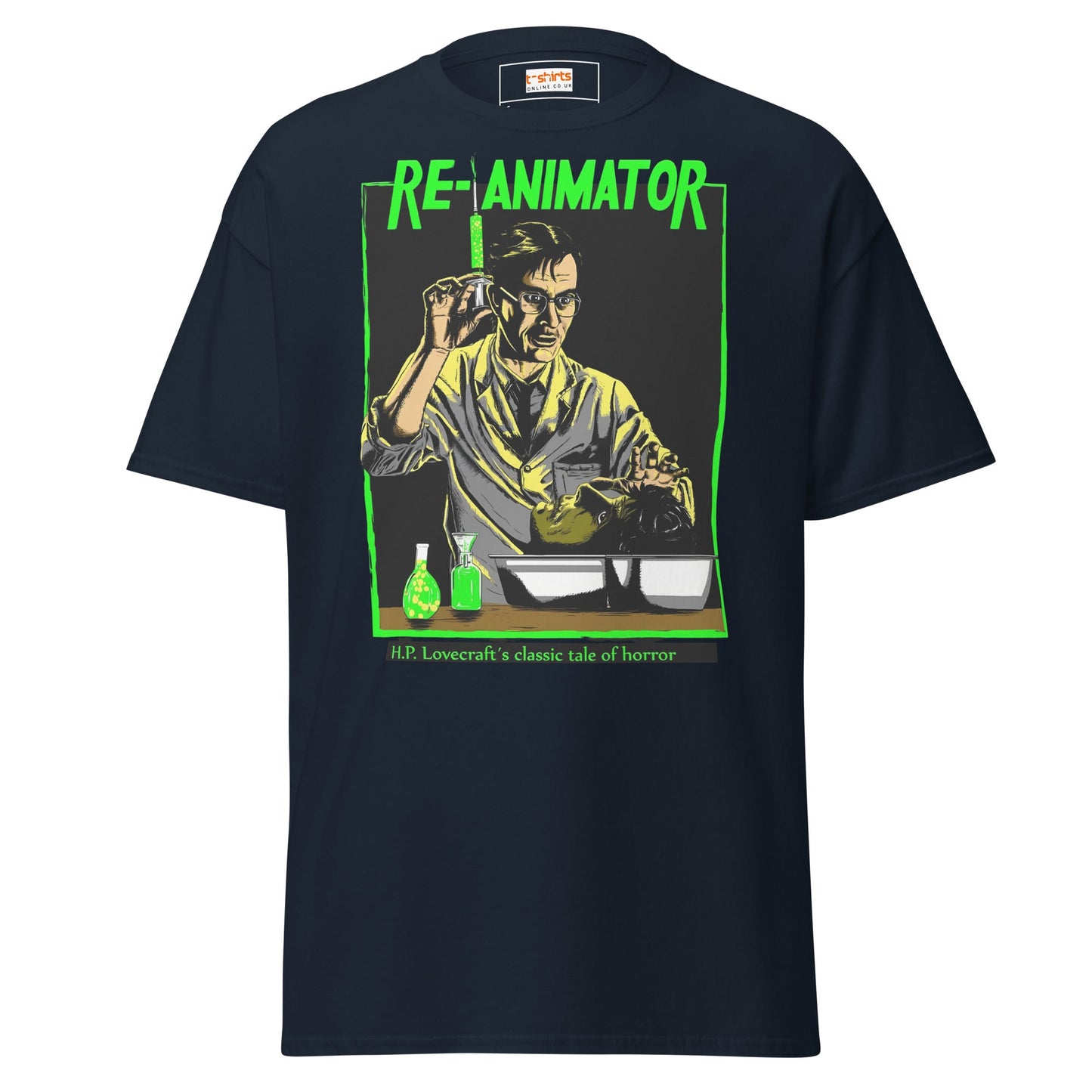 Re - Animator T-Shirt | Movie T-Shirt - Navy - T-Shirts Online