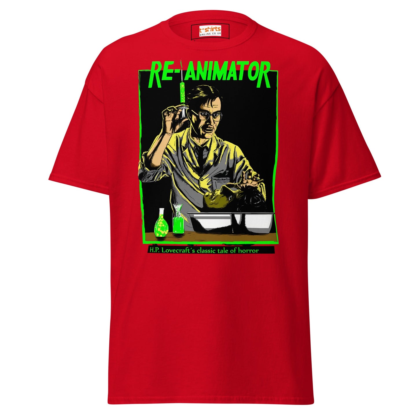 Re - Animator T-Shirt | Movie T-Shirt - Red - T-Shirts Online