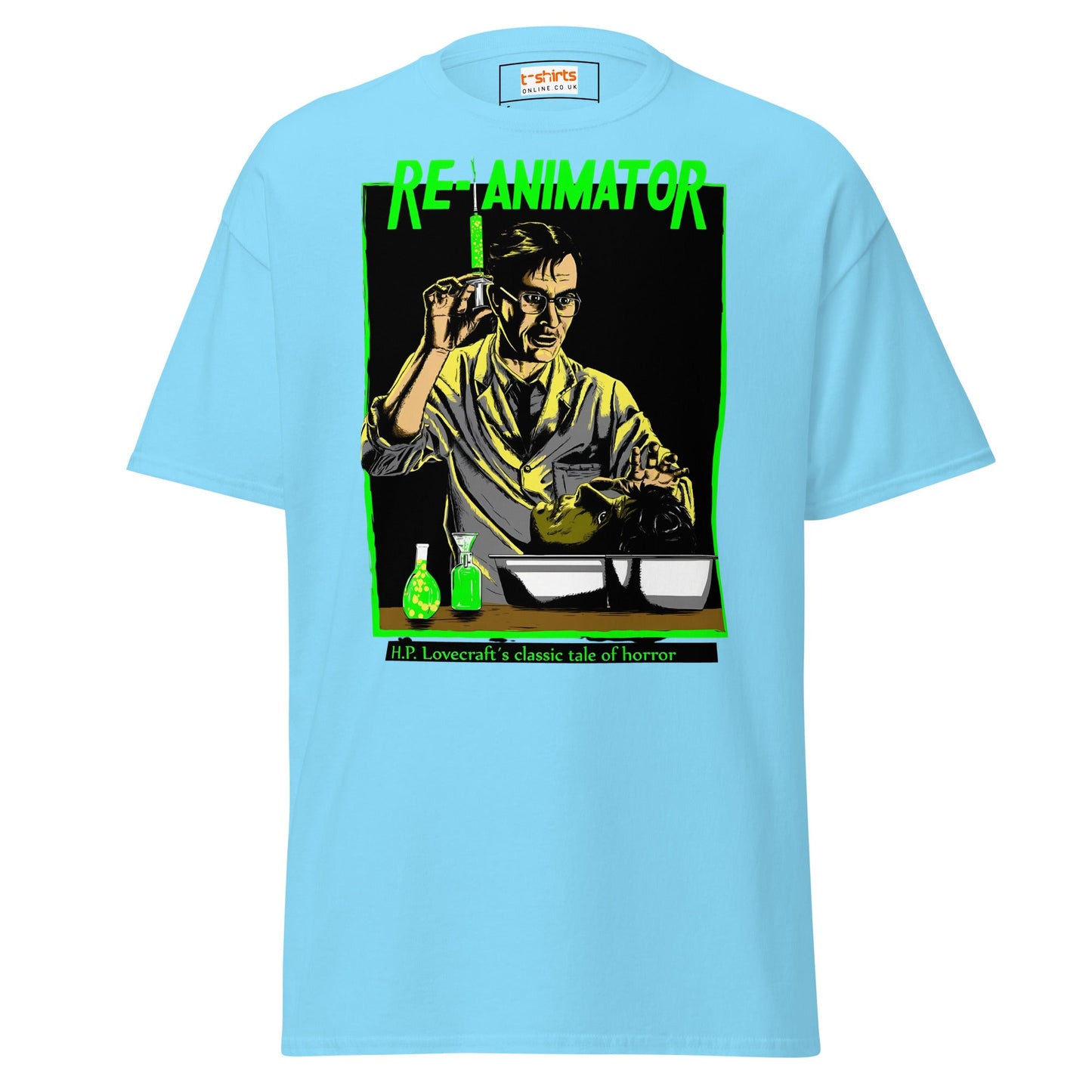 Re - Animator T-Shirt | Movie T-Shirt - Sky - T-Shirts Online