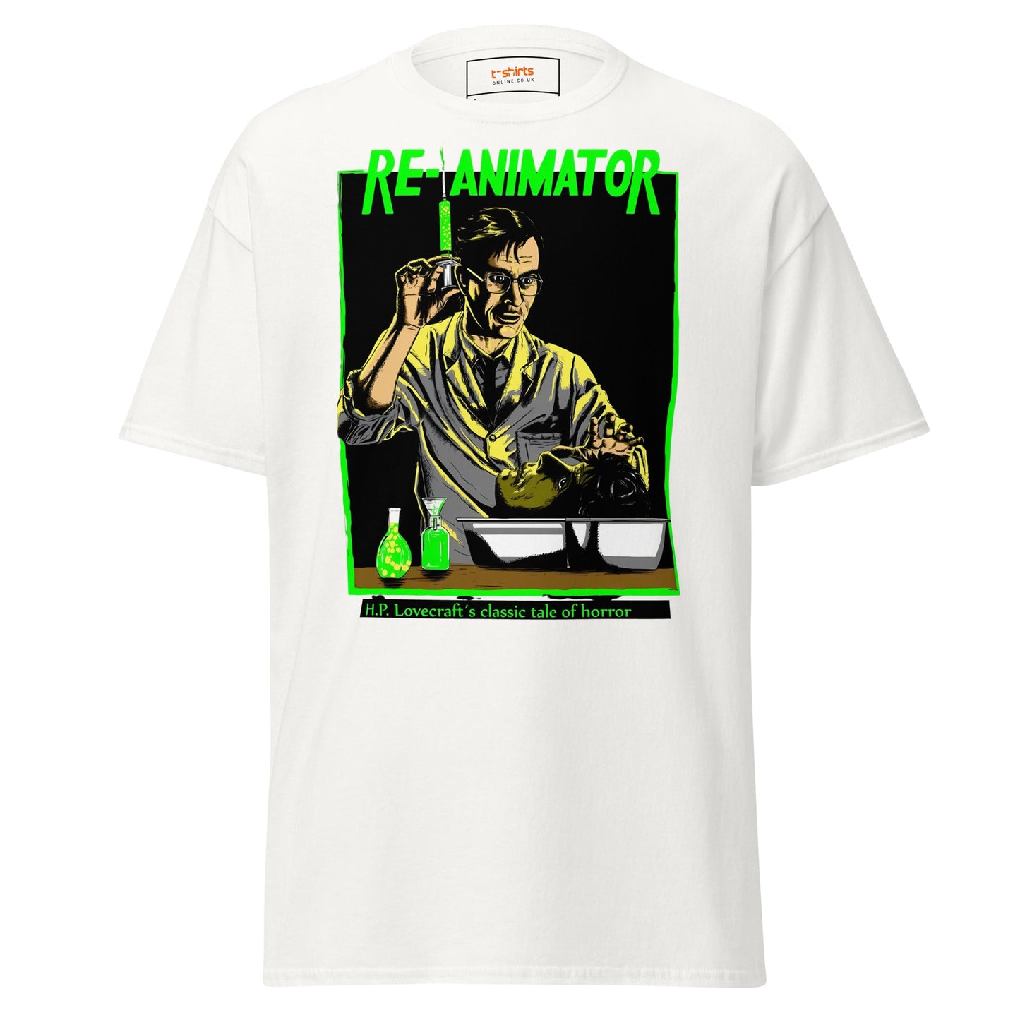Re - Animator T-Shirt | Movie T-Shirt - White - T-Shirts Online