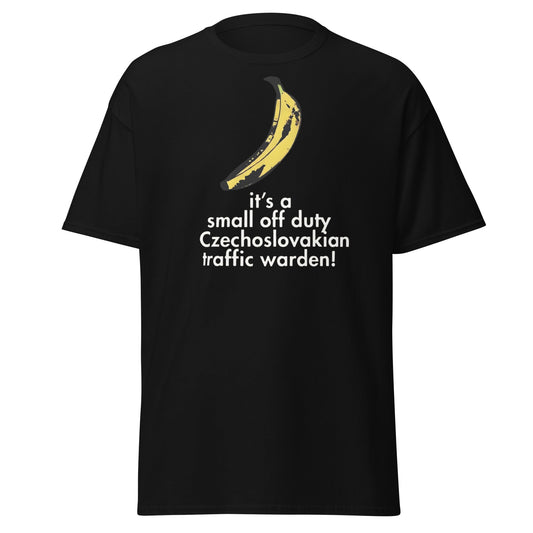 Red Dwarf Banana T-Shirt - Small Off Duty Traffic Warden Tee - Black - T-Shirts Online