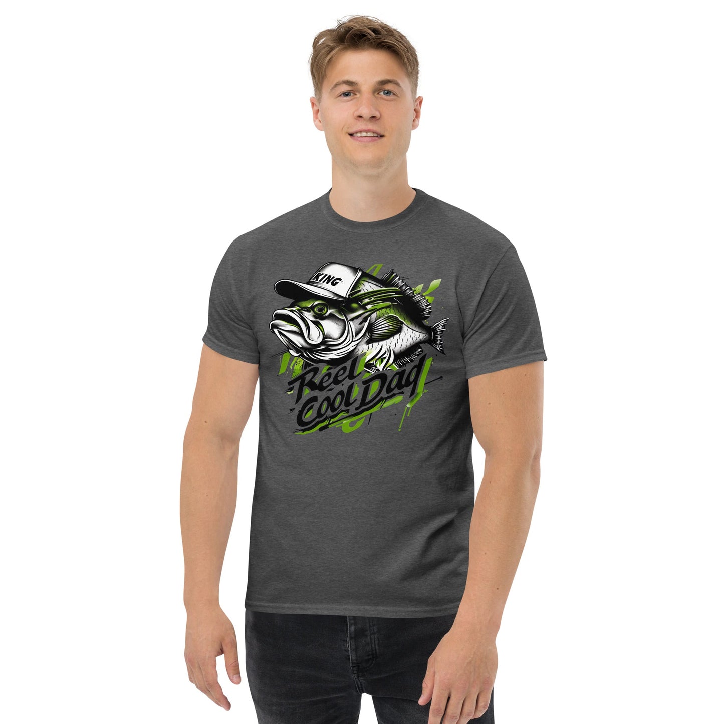 Reel Cool Dad | Fishing T-Shirt - Royal - T-Shirts Online