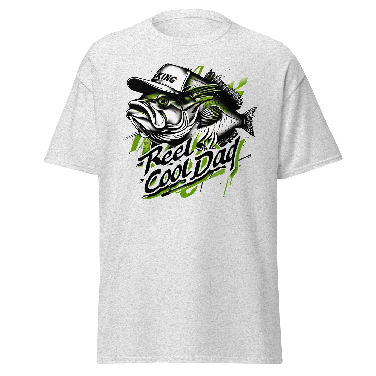 Reel Cool Dad | Fishing T-Shirt - Ash - T-Shirts Online