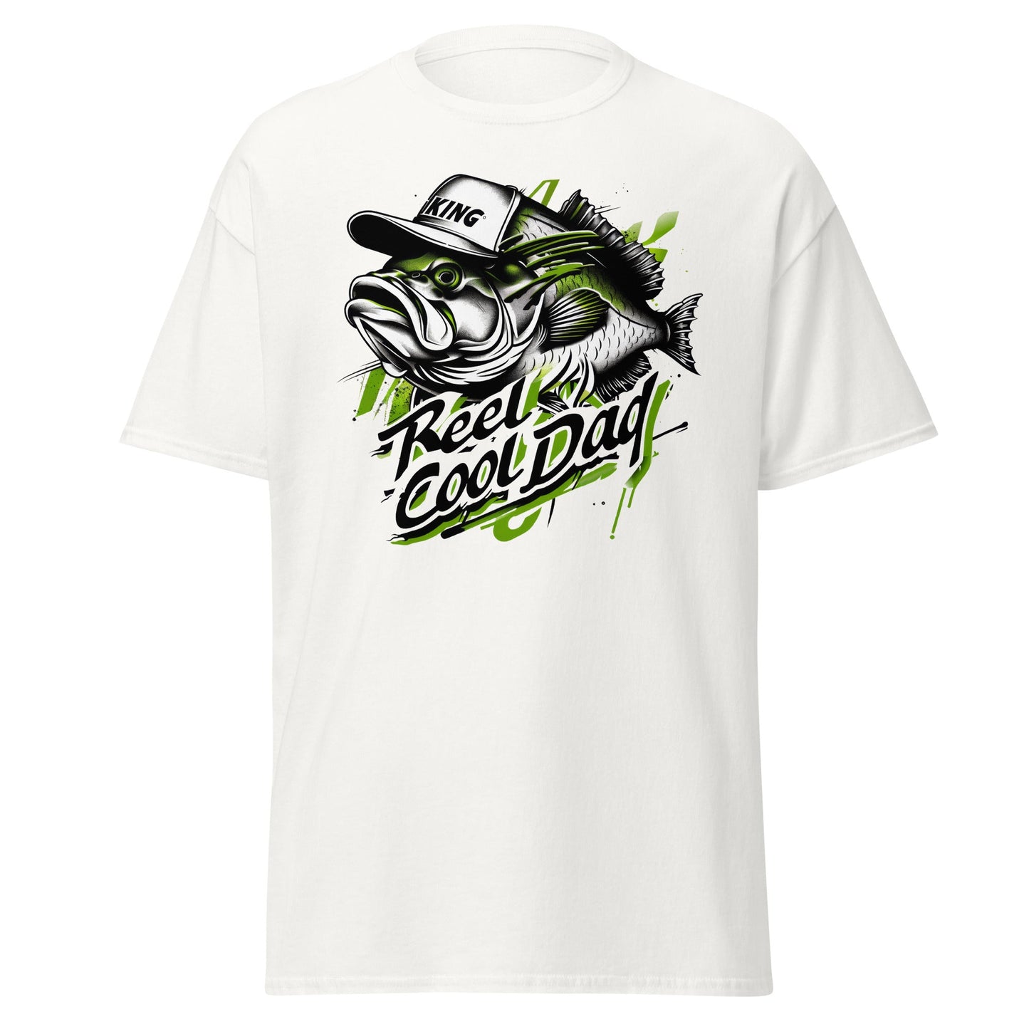 Reel Cool Dad | Fishing T-Shirt - White - T-Shirts Online
