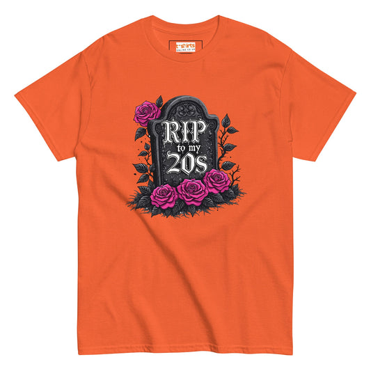 RIP to My 20's | 30 Birthday T-Shirt - Orange - T-Shirts Online