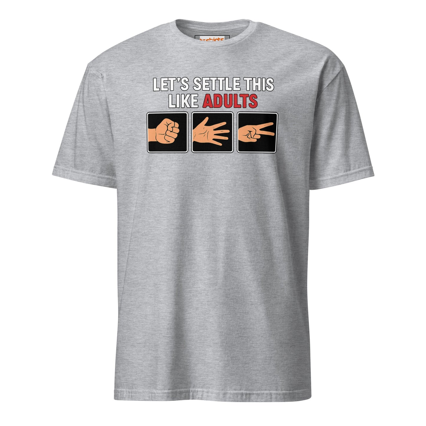 Rock Paper Scissors T-Shirt | Funny Graphic Tee - Sport Grey - T-Shirts Online