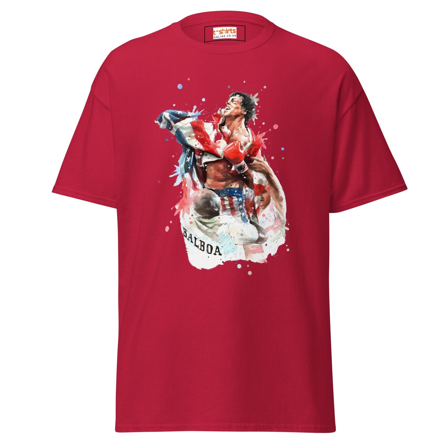 Rocky Inspired T-Shirt | Boxing T-Shirts - Cardinal - T-Shirts Online