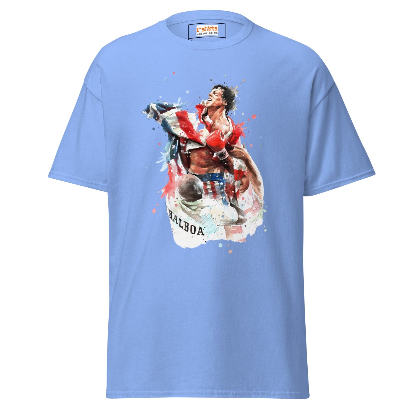 Rocky Inspired T-Shirt | Boxing T-Shirts - Carolina Blue - T-Shirts Online