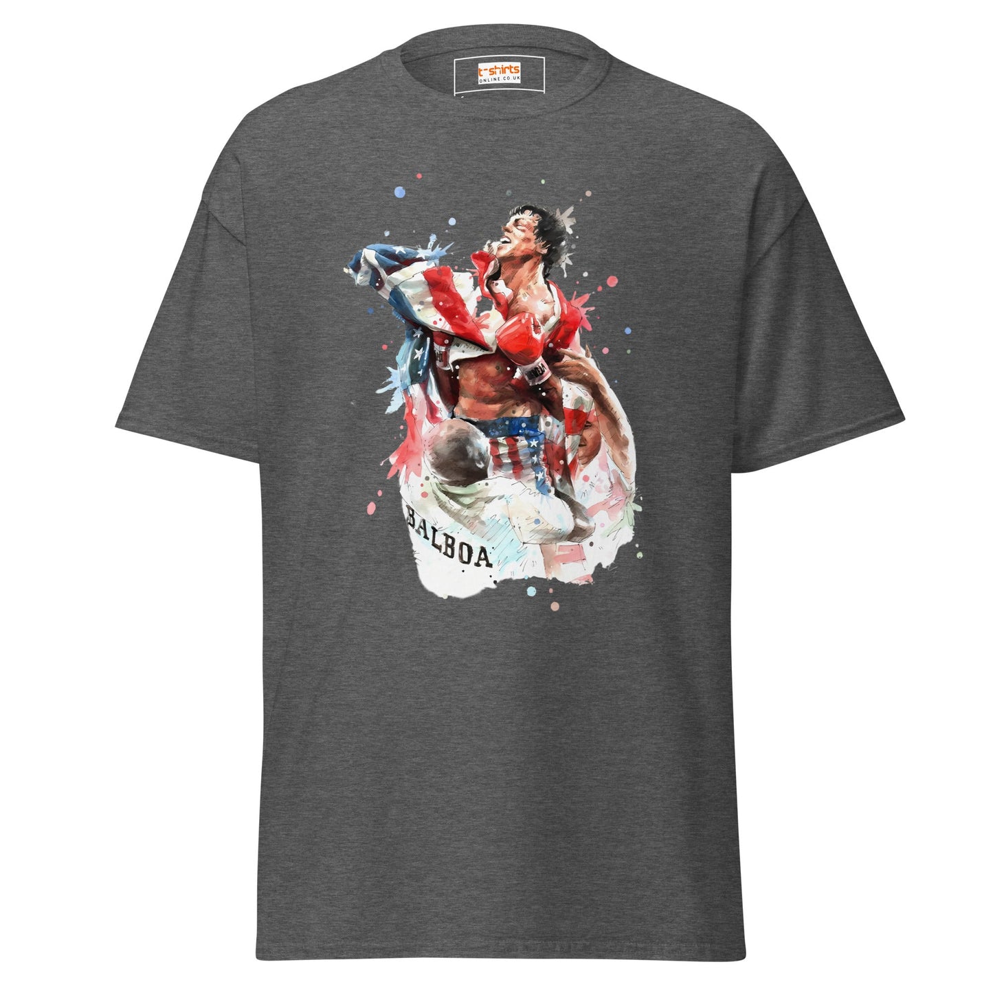 Rocky Inspired T-Shirt | Boxing T-Shirts - Dark Heather - T-Shirts Online