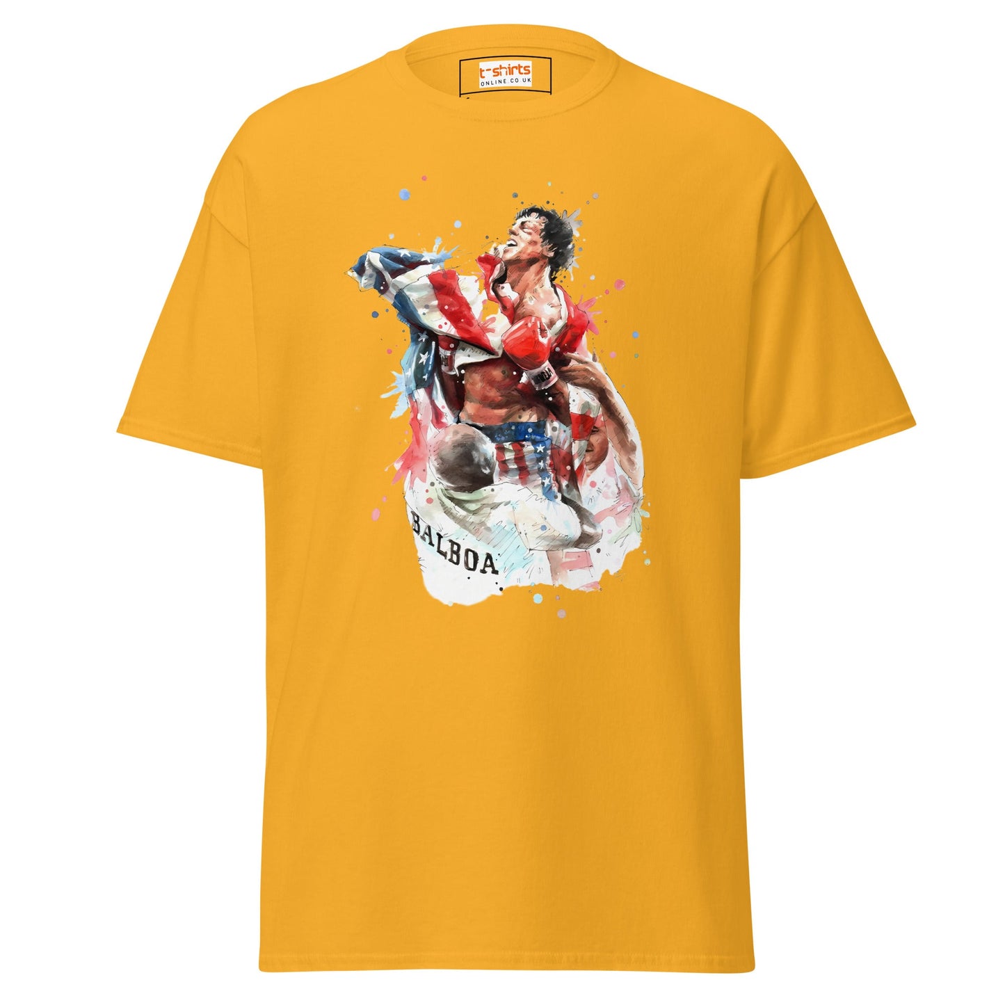 Rocky Inspired T-Shirt | Boxing T-Shirts - Gold - T-Shirts Online