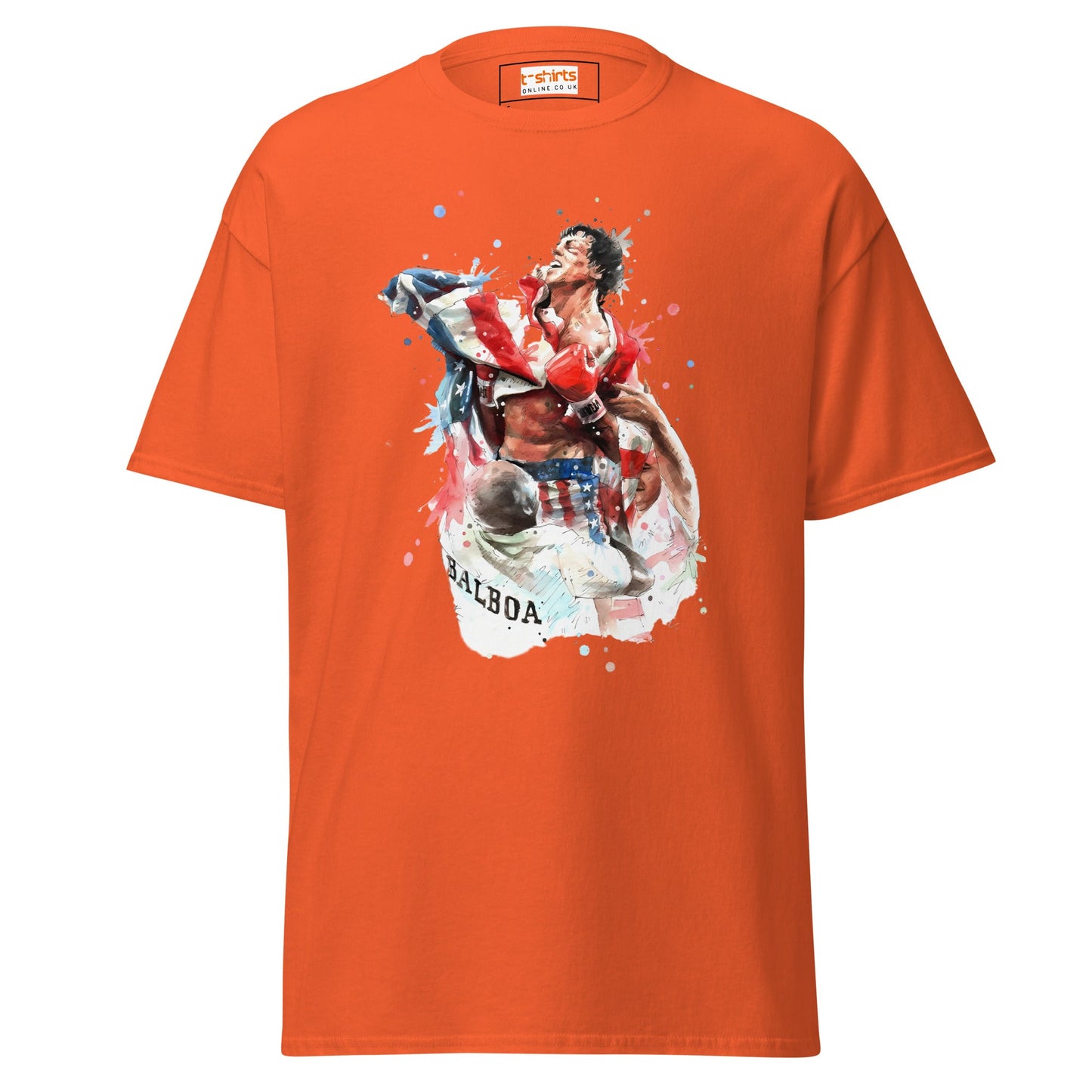 Rocky Inspired T-Shirt | Boxing T-Shirts - Orange - T-Shirts Online