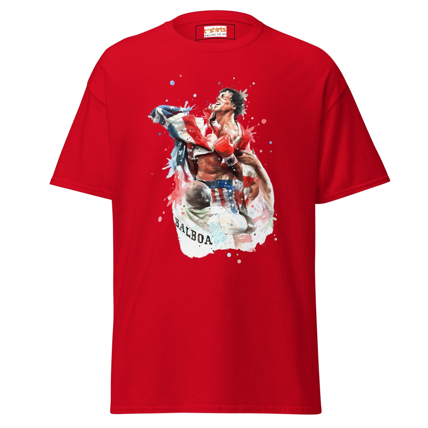 Rocky Inspired T-Shirt | Boxing T-Shirts - Red - T-Shirts Online