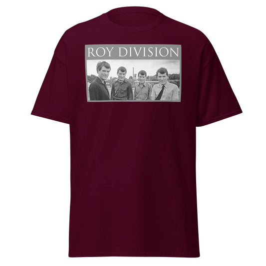 Roy Division T-Shirt - Joy Division Parody Tee - Maroon - T-Shirts Online