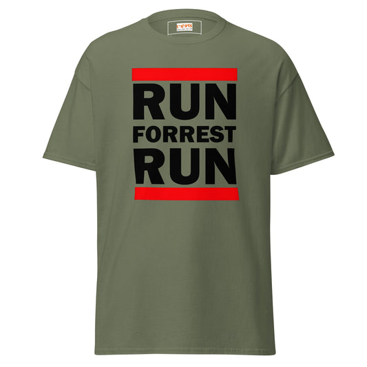 Run Forrest Run T-Shirt | Bold Movie Tee - Military Green - T-Shirts Online