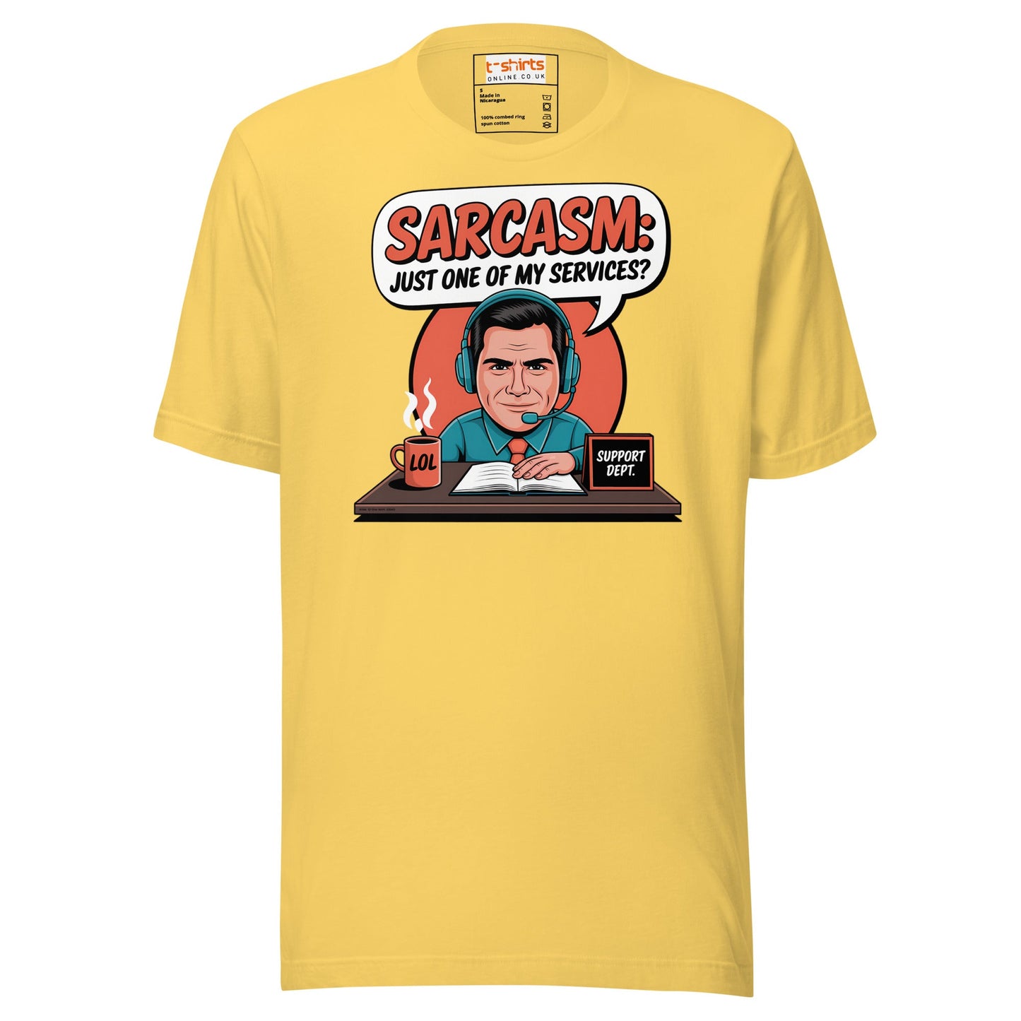 Sarcasm, Just one of my Services T-Shirt - Yellow - T-Shirts Online