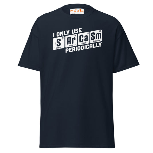 Sarcasm Periodically T-Shirt | Funny Science Humor Tee - Navy - T-Shirts Online