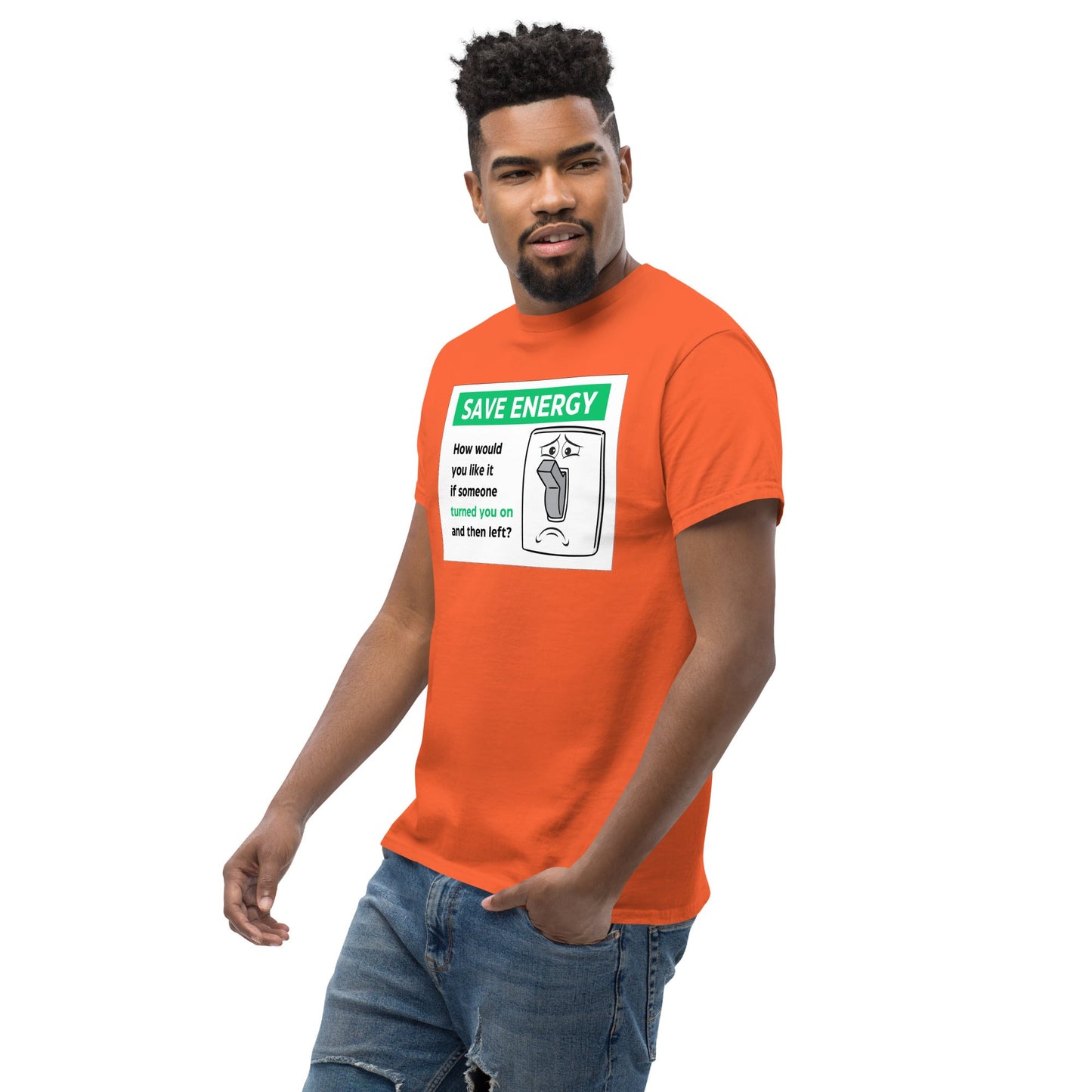 Save Energy Meme | Meme T-Shirt - Black - T-Shirts Online