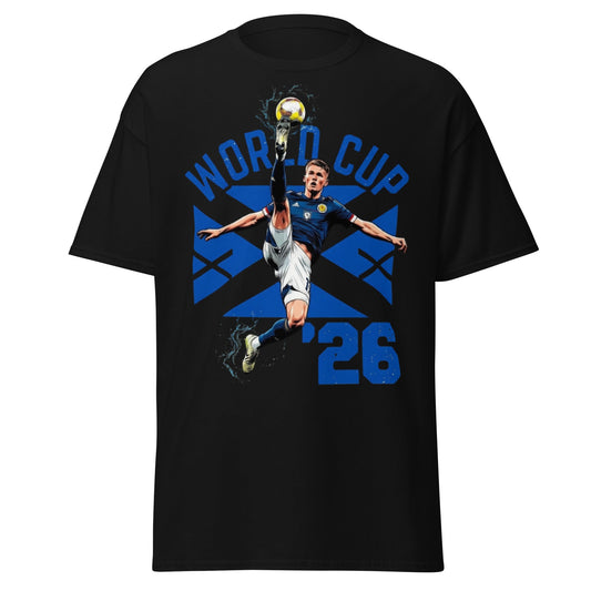 Scotland Soccer World Cup '26 Graphic T-Shirt - Black - T-Shirts Online