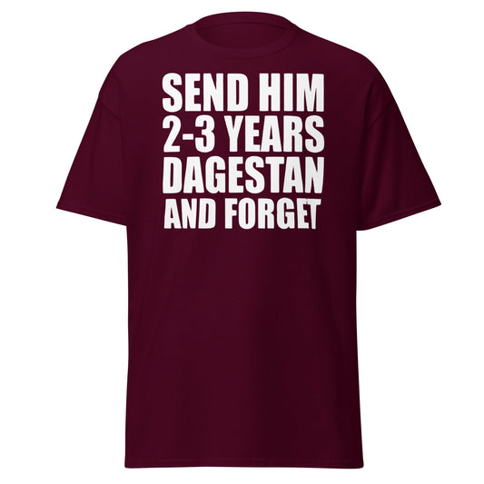 Send Him 2 - 3 Years Dagestan T-Shirt | MMA Fan Apparel - Maroon - T-Shirts Online
