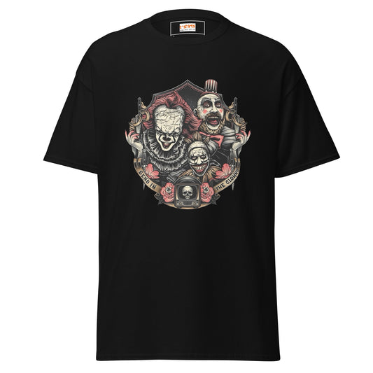 Send in the Clowns | Clown Horror Movie T-Shirt - Black - T-Shirts Online