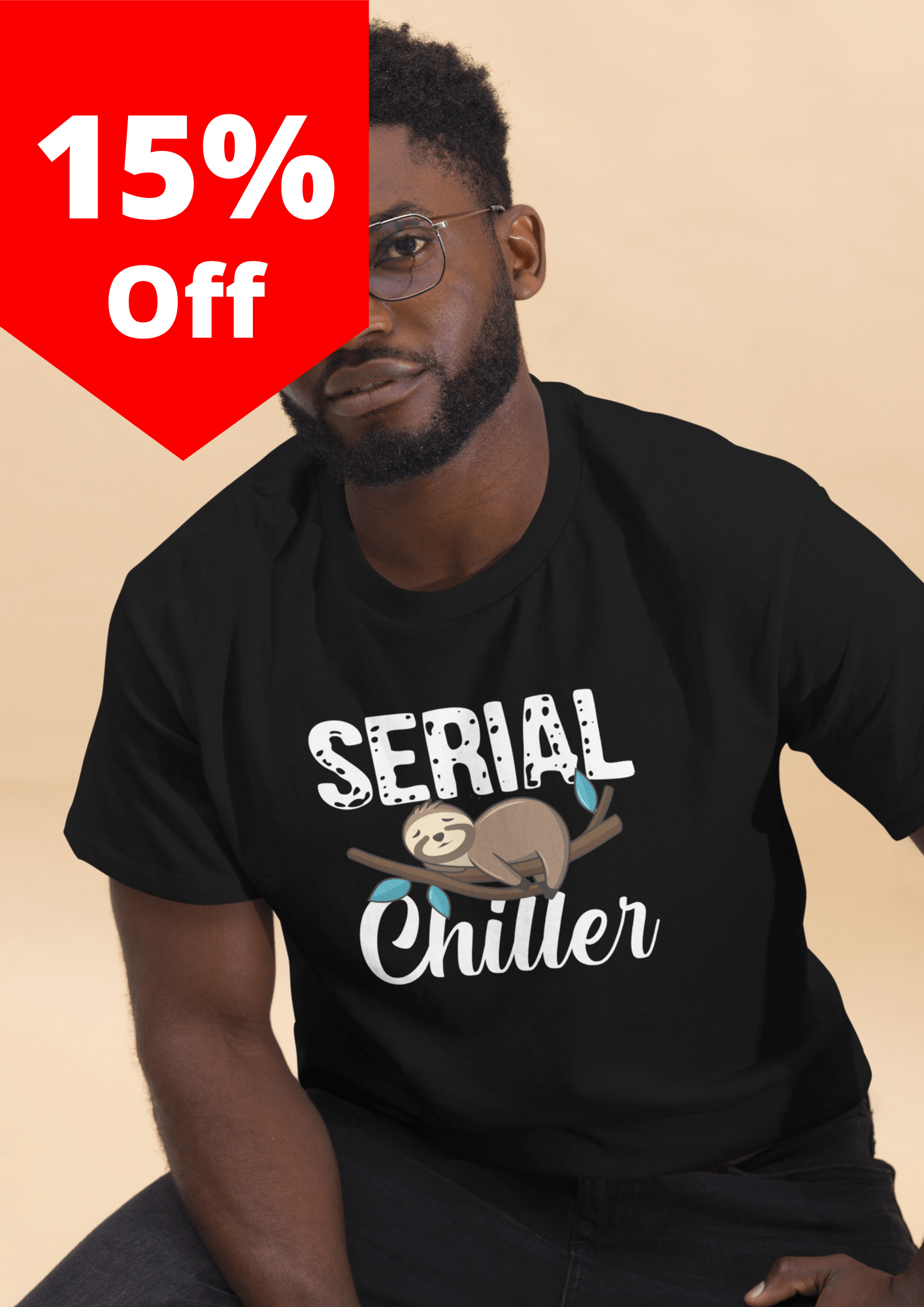 Serial Chiller | Unisex T-Shirt - Black - T-Shirts Online