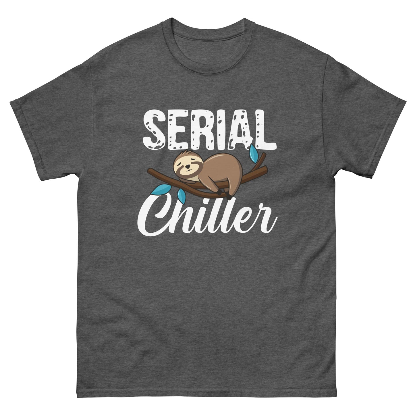 Serial Chiller | Unisex T-Shirt - Dark Heather - T-Shirts Online
