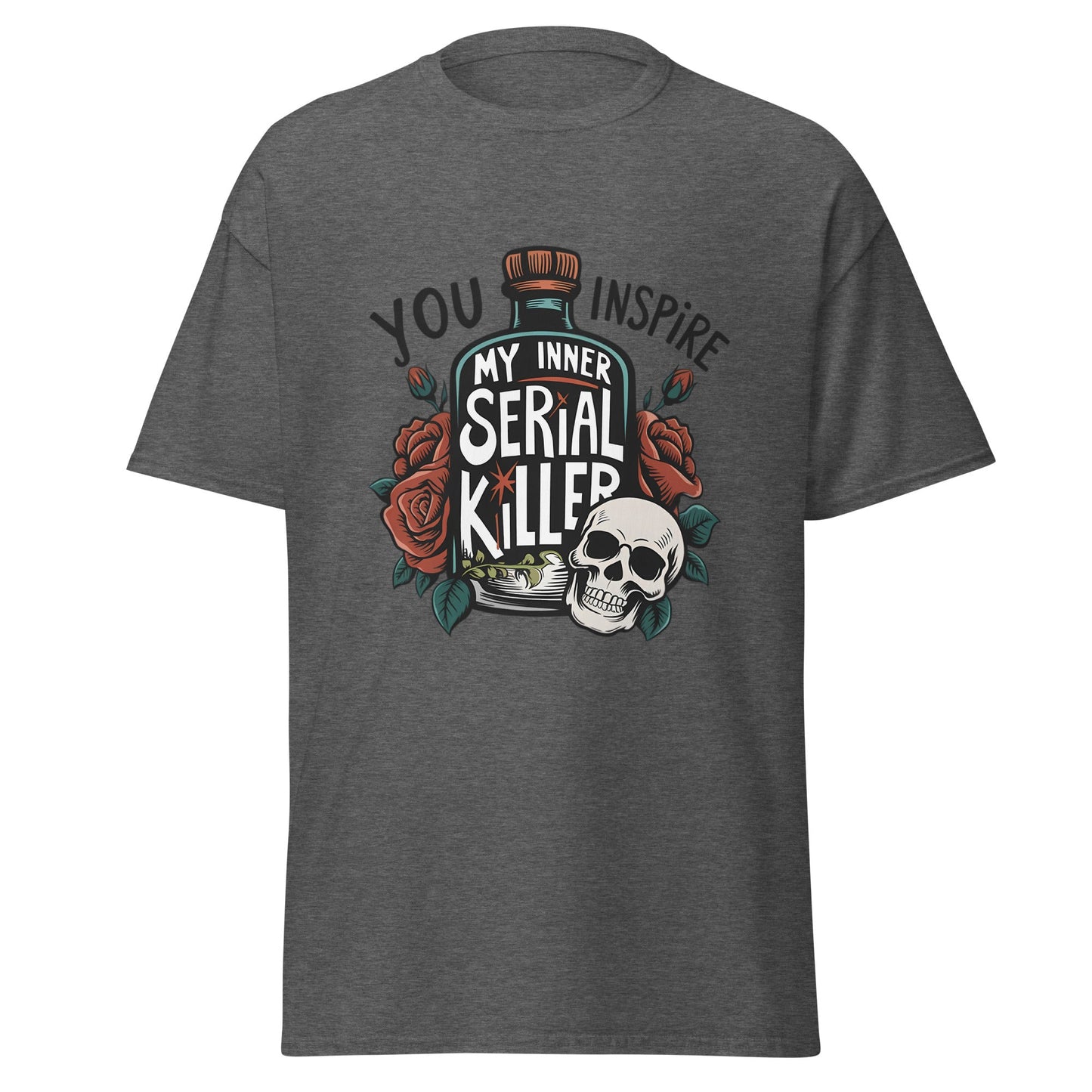 Serial Killer | Horror T-Shirt - Dark Heather - T-Shirts Online