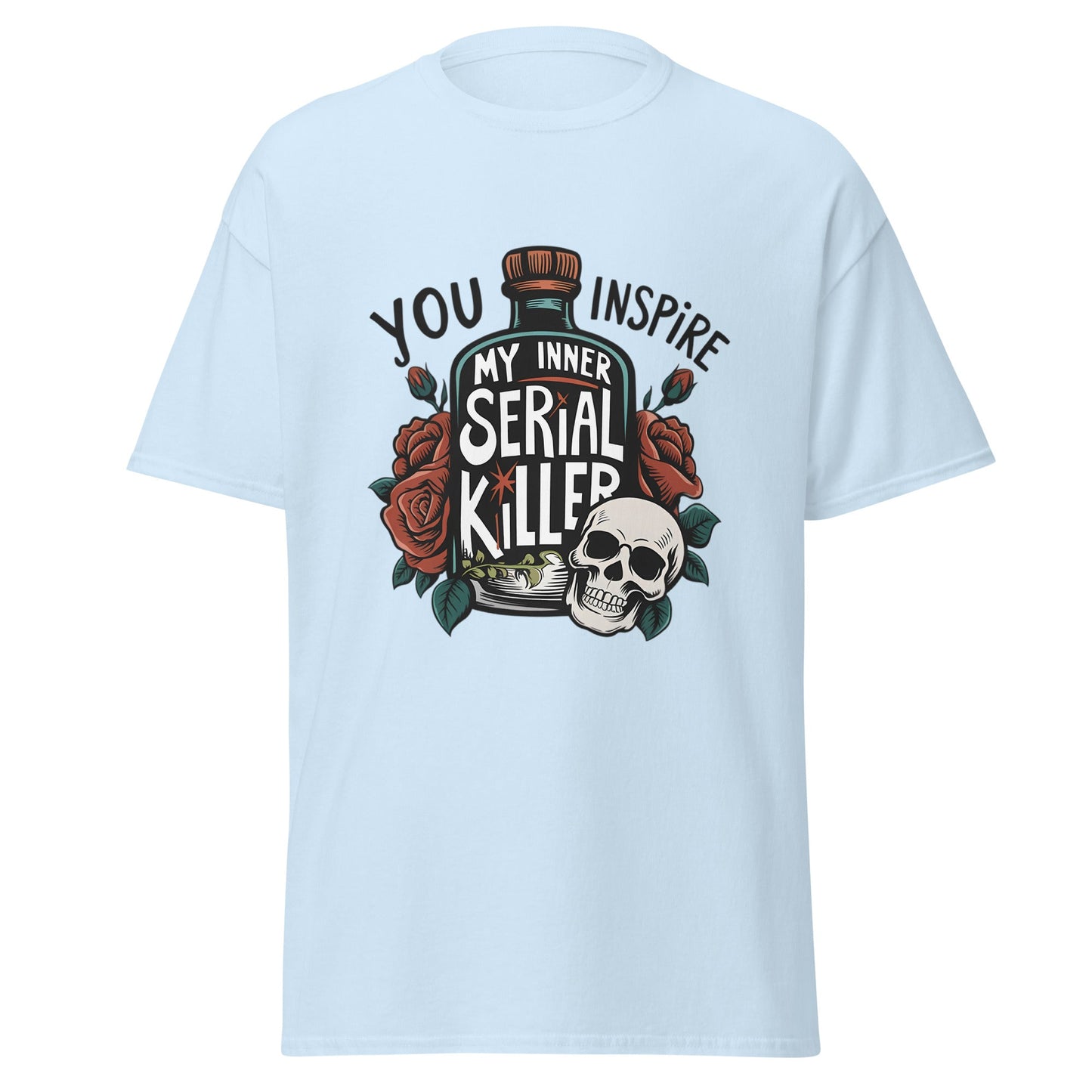 Serial Killer | Horror T-Shirt - Light Blue - T-Shirts Online