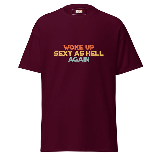 Sexy as Hell | Sleepwear T-Shirt - Maroon - T-Shirts Online