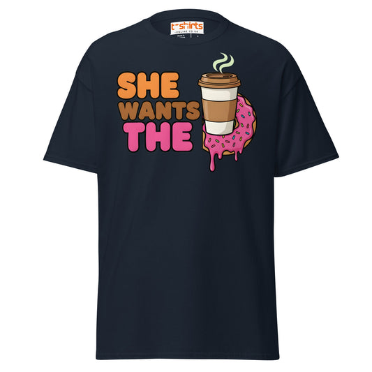 She Wants The D T-Shirt - Navy - T-Shirts Online