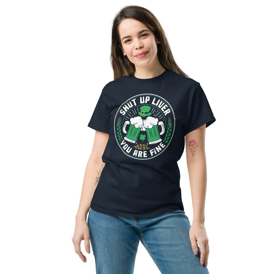 Shut up Liver | St Patrick's Day T-Shirt - Black - T-Shirts Online