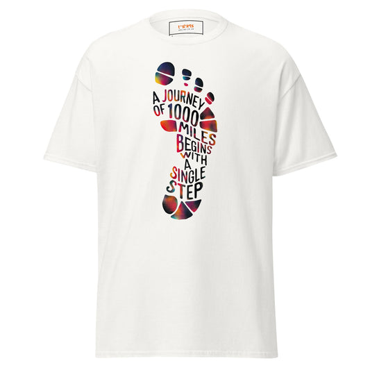 Single Step | Journey T-Shirt - White - T-Shirts Online