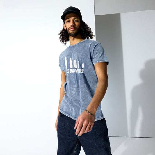 Size Does Matter T-Shirt | Men's Denim Tee - Black - T-Shirts Online