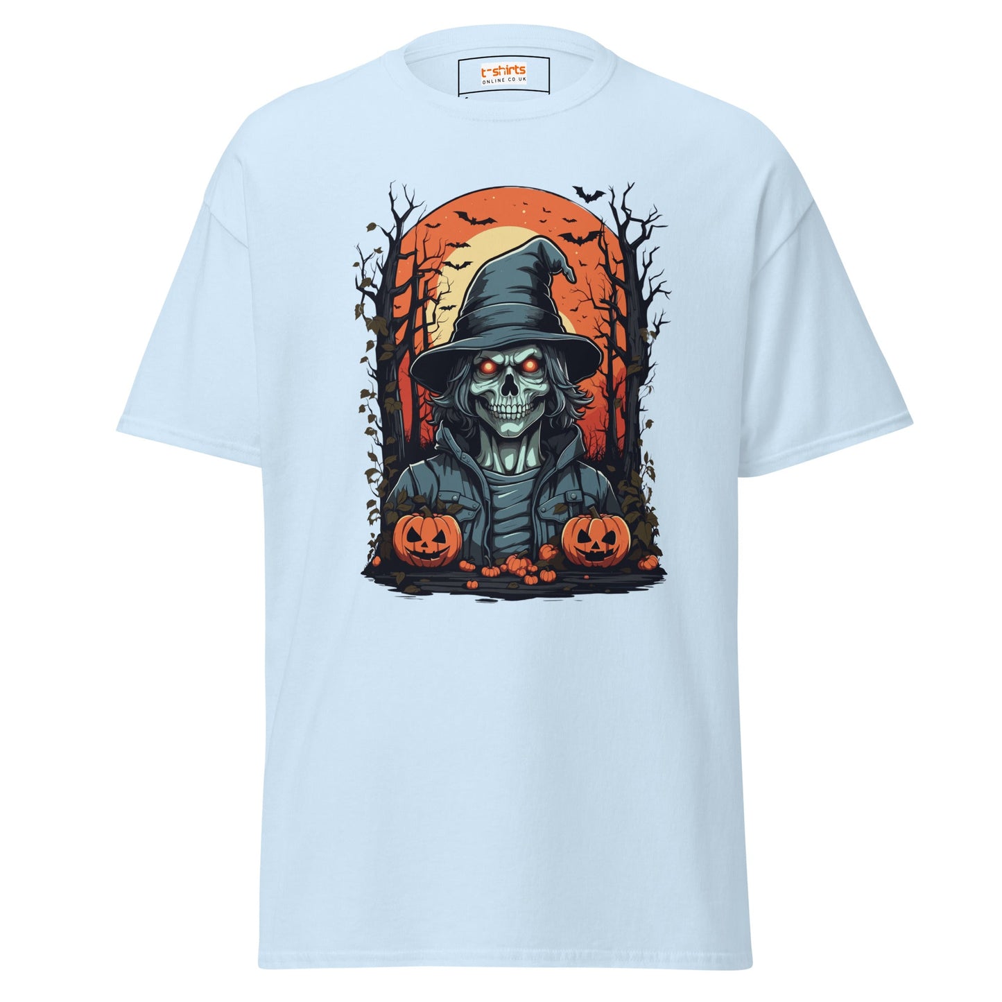 Skeleton | Halloween T-Shirt - Light Blue - T-Shirts Online
