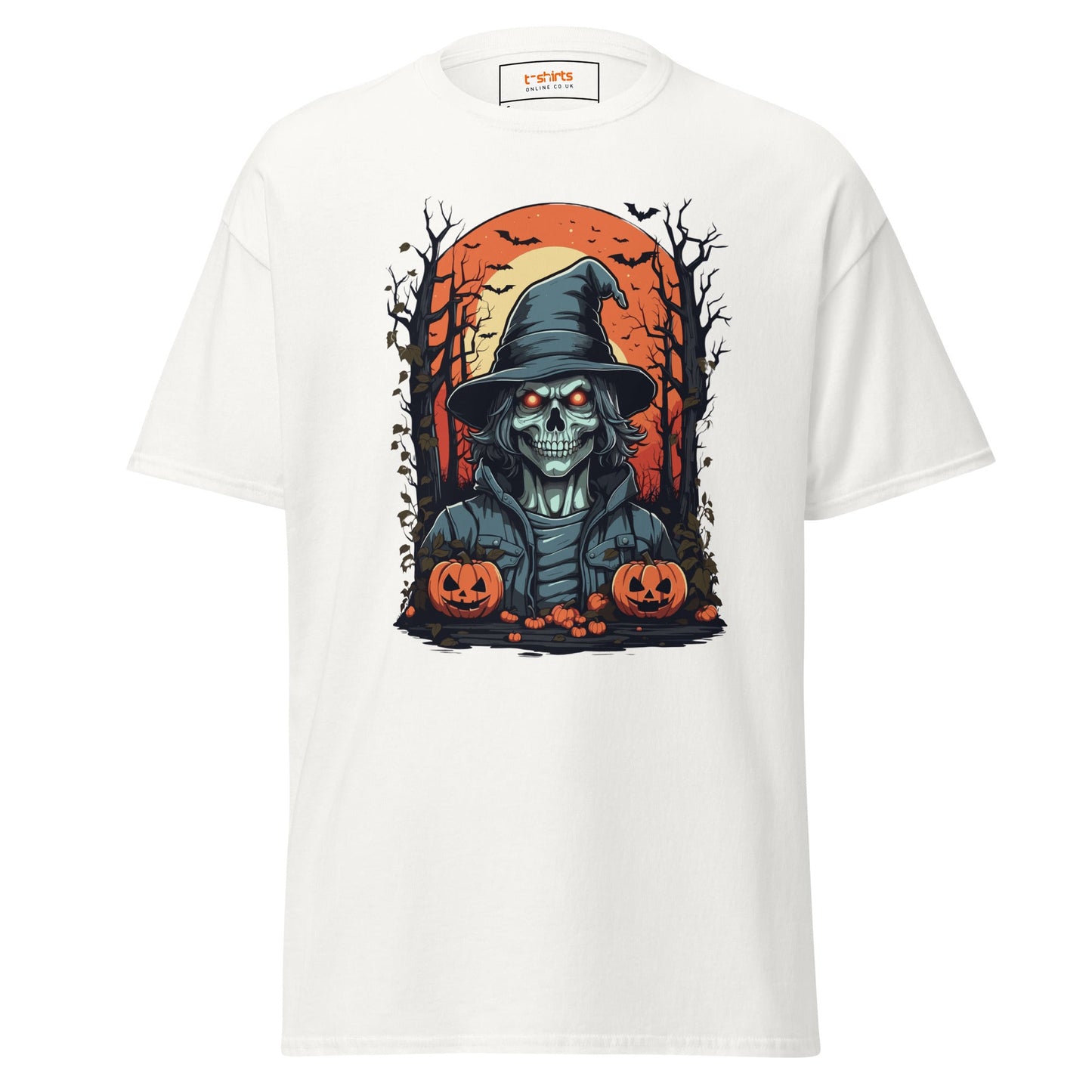 Skeleton Halloween T-Shirt – Spooky Graphic Cotton Tee for October Fun - Color - T-Shirts Online